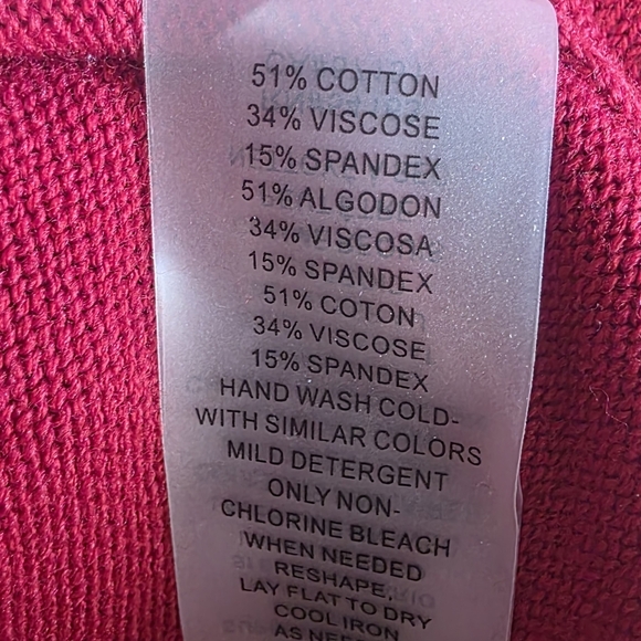 Vince Camuto - Red Long Sleeve Dress - Size Medium - Picture 5 of 5